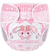 Littleforbig Washable Adjustable Reusable Waterproof Cloth Adult Diaper Wrap Cover - Baby Usagi P...