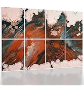 UMIACOUSTICS 8 Pcs 0.7Inch Thick Art Acoustic Panels, Total 47.2” x 31.5” Decorative Sound Absorb...