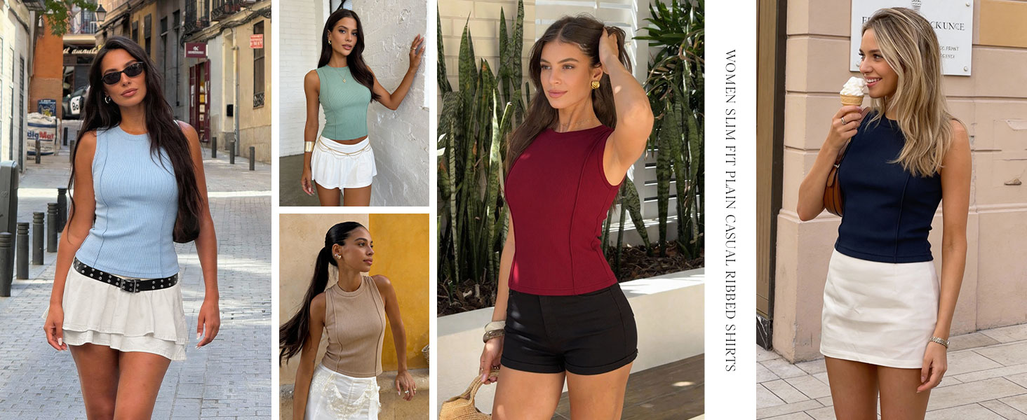 womens summer tops, fashion womens tank tops, black tank top woman
