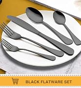 black flatware