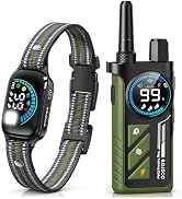 Rojeco 2-in-1 Dog Shock Collar & Dog Bark Collar - 3300FT Remote Dog Collar with IPX7 Waterproof,...