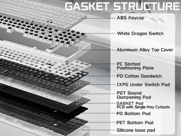 wireless creamy sounding mechanical keyboard