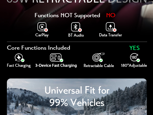 retractable car charger