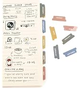 Lumintutu Laminated Planner Monthly Stickers,40 Adhesive Plan Tabs Accessories for Notebooks (2 S...