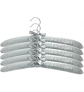 Padded Hangers for Women Clothing Satin Hangers Non Slip Padded Hanger for Sweaters Padded Clothe...
