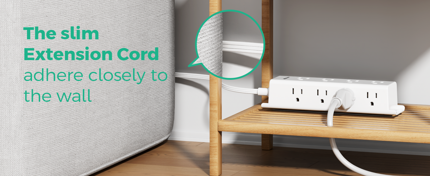 slim extension cord
