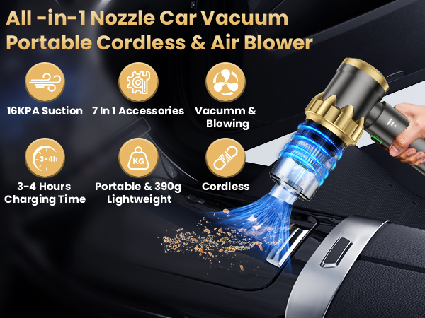 Car Vacuum Portable Cordless