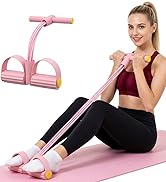 Multifunctional Pedal Resistance Band with Handle,4/6/8 Tubes for All Weights,Upgrade Heavy-Duty ...