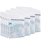 SUOSEC Laundry Bags Mesh Wash Bags with Strong Zipper, Upgraded Honeycomb and Fine Mesh Design De...