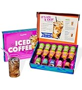 Thoughtfully, Iced Coffee Barista Bar Gift Set, Includes Instant Coffee, Flavored Syrups, Cocoa P...