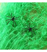 DECORA Halloween Party Favors 3 Pack Spider Webs & Webbing Stretchy Cobwebs for Indoor/Outdoor De...