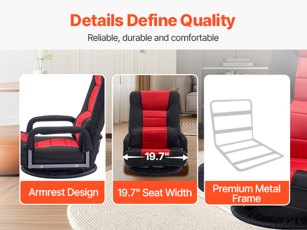 foldable floor chair