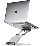 Laptop Stand for Desk, Ergonomic Sit to Stand Laptop Holder Convertor, Adjustable Height from 2.1...