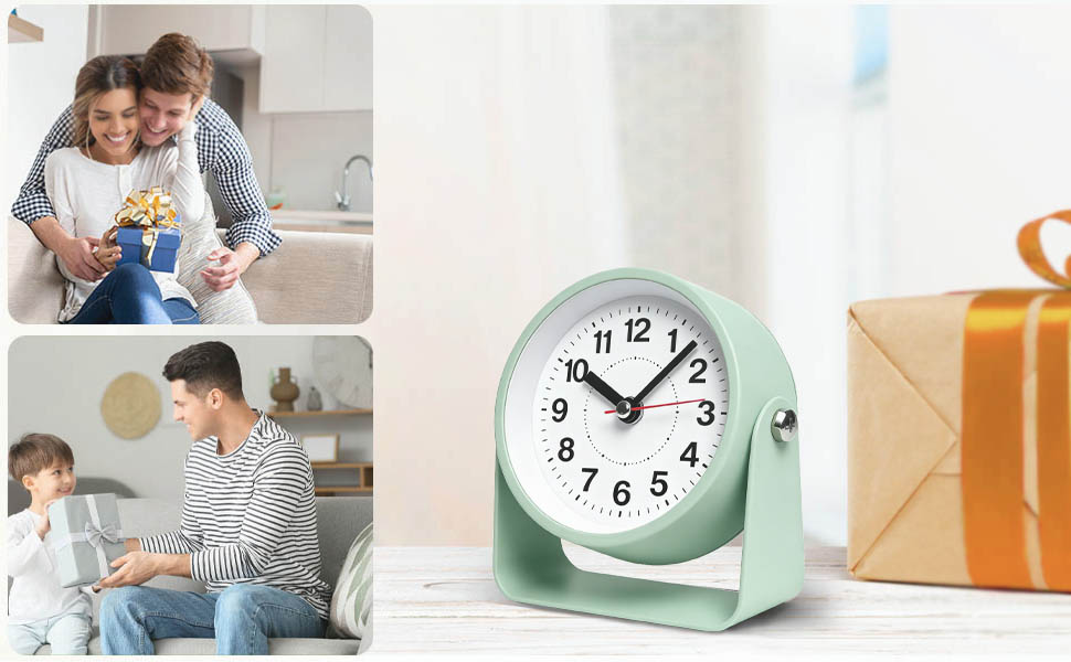 Azxb 3.5" Analog Alarm Clock