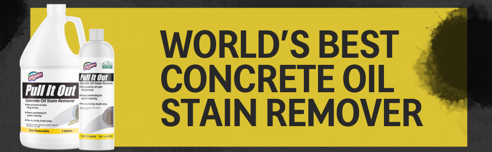 Pull It Out Concrete Oil Stain Remover Available In Gallons and Quarts