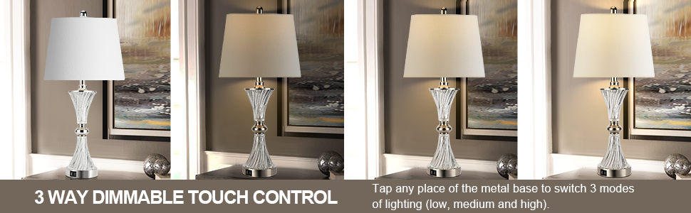 table lamp for living room set of 2