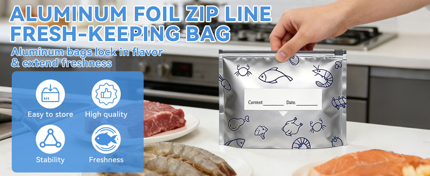 Aluminum Foil Sealable Storage Bags