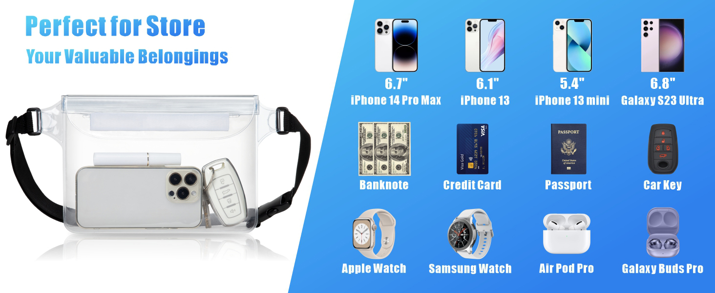 waterproof waist pouch