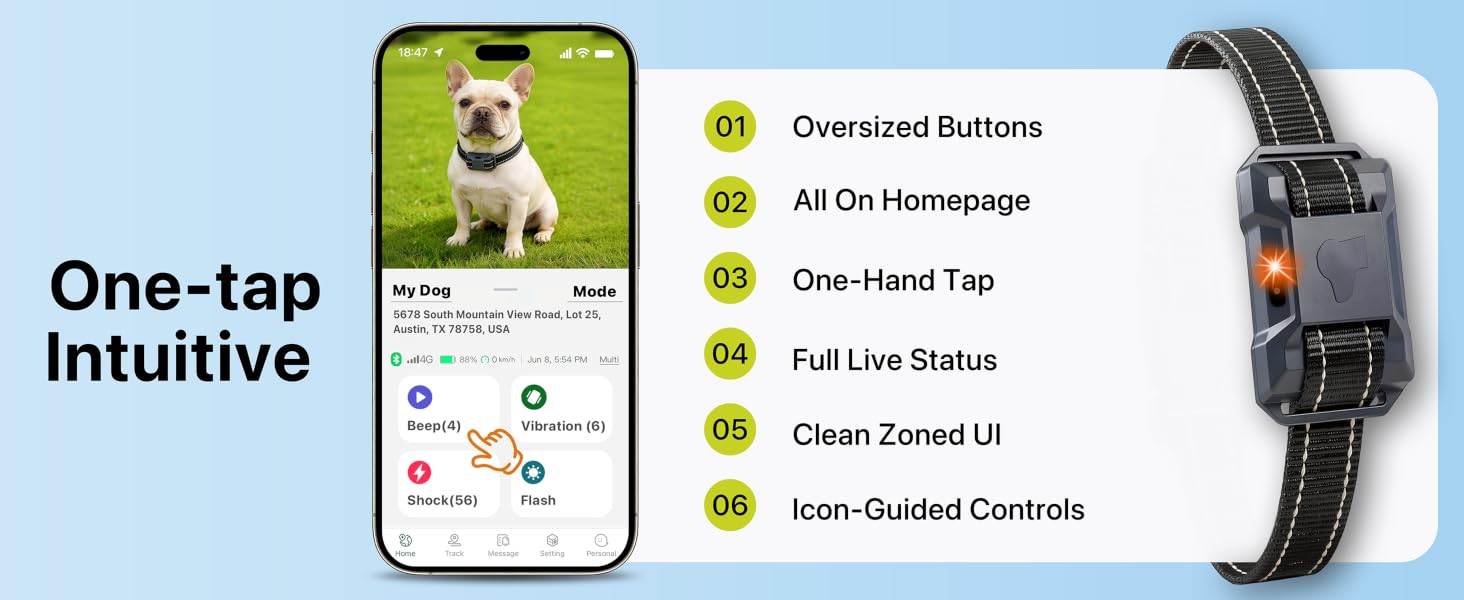 One-tap Intuitive