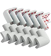 12 Pack Corner Protector Baby Proofing Corners and Edge Guards, Soft Safety Pre-Taped Rubber Foam...