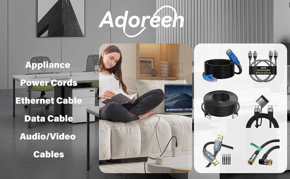 Adoreen Sells Appliance Power Cords, Ethernet Cables, Data Cables and AV Cables