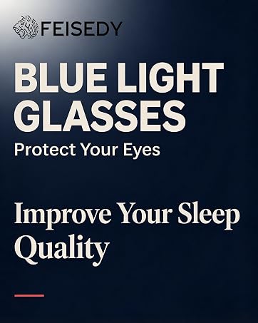FEISEDY Blue Light Glasses for Computer Gaming Anti Eyestrain Glasses G2835
