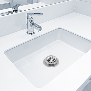 bathroom sink hair catcher