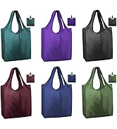 BeeGreen Reusable Grocery Bags Heavy Duty Extra Large 6 Pack Foldable Tote Bag - Cloth Grocery Ba...