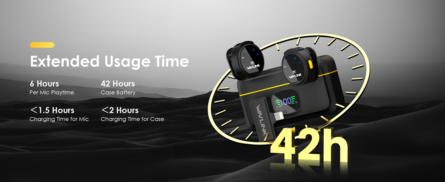 wireless microphone for iphone ultra-long standby time
