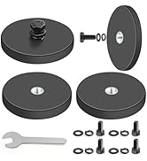 DIYMAG 4Pcs Rubber Coated Anti-Scratch Mounting Magnets, Adhesive Power 30LBS Strong Neodymium Ma...