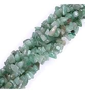 HAAMIIQII 5-8mm Natural Green Aventurine Chips Beads Irregular Chip Stones Loose Gemstone Energy ...