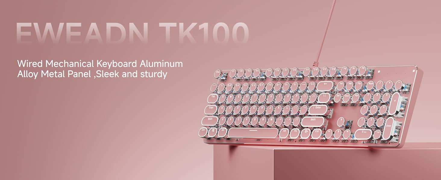 wired mechanical punk keyboard