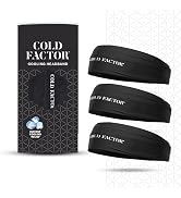 COLD FACTOR Instant Cooling Headband 3 Pack | Advanced Evaporative Comfort for Sports & Outdoor |...