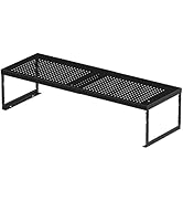Jojocross Adjustable Stackable Metal Storage Shelf - Expandable Wire Rack with Perforations for K...