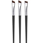 JASSINS Fine Eyeliner Brushes,3 PACK Ultra thin Angled Eyeliner Brushes And Eyebrow Brush Set,Wom...
