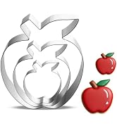 3 Piece Apple Cookie Cutter Set - 3.5