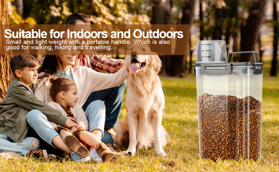 Portable Dog Cat Food Container