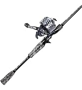 Sougayilang Spincast Reel and 2-Piece Fishing Rod Combo, Durable Fishing Rod with EVA Handle, Ant...