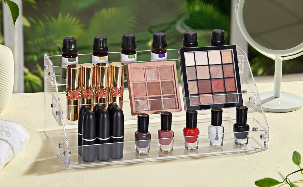 Perfume Stand Organizer perfume organizer for dresser nail polish acrylic perfume stand for bedroom