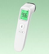No-Touch Thermometer for Adults and Kids, Fast Accurate Digital Thermometer with Fever Alarm & Si...