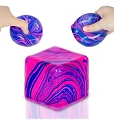 Squishy Fidget Toys Stress Cube, 1.97"*1.97" Stress Balls for Kids Adults Stress Relief, Ice Squi...