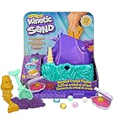 Kinetic Sand, Mermaid Crystal Playset, Over 1lb of Play Sand, Gold Shimmer Sand, Storage and Tool...