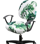 Smiry Stretch Printed Office Computer Chair Covers, Universal Washable Removable Desk Rotating Ch...