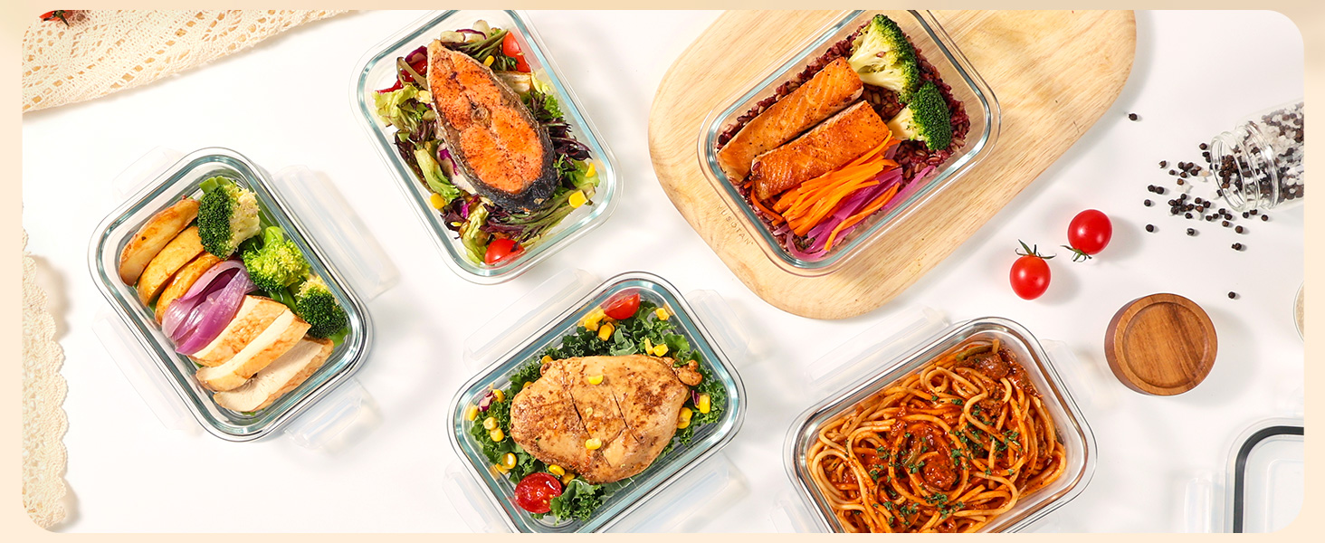 glass containers with lids