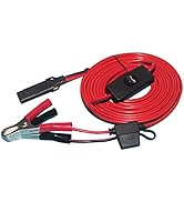 SPARKING 10FT 12V Battery Alligator Clip to SAE 2Pin Quick Disconnect Cable SAE to Battery Clamp-...