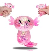 FazaVexior Long Tail Axolotl Squishy Toy - 1 Pcs Glitter Slow Rising Squeeze Toy, Maltose Filled ...
