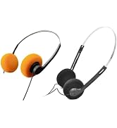 Cauaoa 2 Pcs Retro Over-Ear Headphone,Vintage Feelings Underwire Headphones,Retro Lightweight Ear...