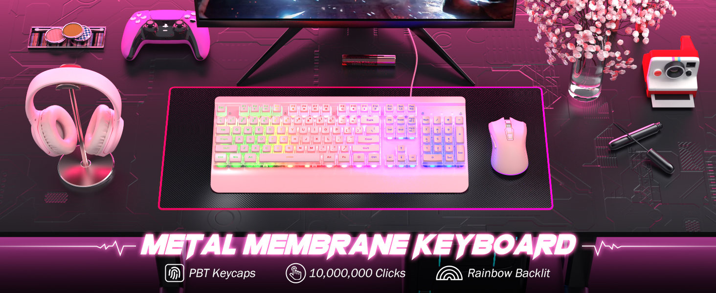 pink keyboard
