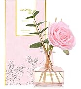Reed Diffusers Set Rose Scent, Diffusers for Home Pink Bottle, Reed Diffuser for 120 Days, Bathro...