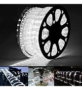 100ft LED Rope Lights Outdoor, 720 LED Connectable and Flexible Tube Lights with 8 Modes, Waterpr...